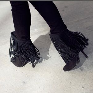 Zara Fringe Boots